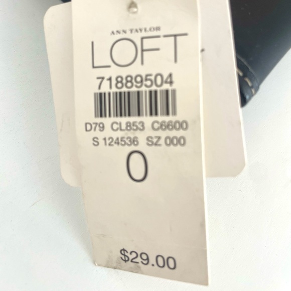 LOFT Long Black Wallet Leather NEW - Picture 5 of 5